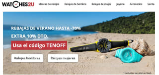 Por tiempo limitado 10% descuento en una gran seleccion de relojes