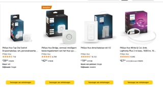 2e Philips Hue product met 40% korting ( met code )