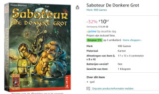 Saboteur De Donkere Grot Kaartspel voor €10,87 bij Amazon NL