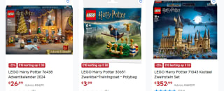 €10 extra korting op alle Lego Harry Potter sets vanaf €50 bij Smyths Toys