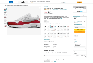 Zapatillas NIKE Air Max Sc Mujer blanco por solo 44,95€