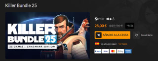 Bundle de 25 videojuegos por 25€