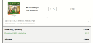 999 games Glasgow Bordspel voor €11,24 bij Kruidvat