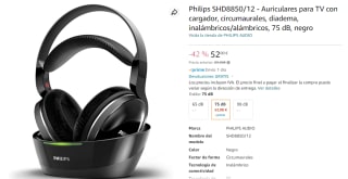 Auriculares Inalámbricos para TV Philips SHD8850/12 por 52€