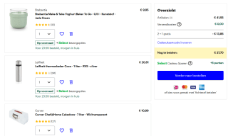 2+1 gratis op lunchboxen en vershoud artikelen bij Bol