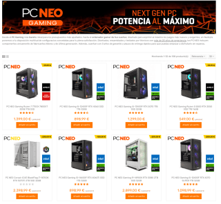 PC NEO Gaming i5 13400F RTX 5070 32GB 1TB SSD por 1,199€
