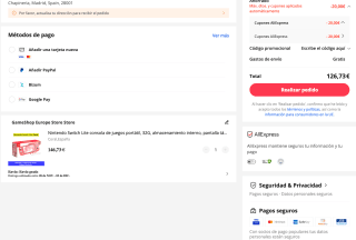 Nintendo Switch Lite consola de juegos portátil 32GB pantalla táctil LCD de 5,5" Bluetooth 4,1 por 126,73€