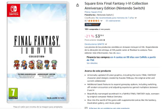 Videojuego Final Fantasy I-VI Collection Anniversary Edition Nintendo por 53€