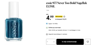 Essie 977 Never Too Bold Nagellak 13.5ml voor €4,99 bij Etos