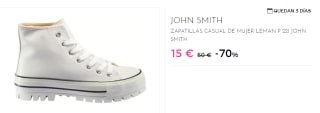 Zapatillas Casual para Mujer John Smith Leman por 15€
