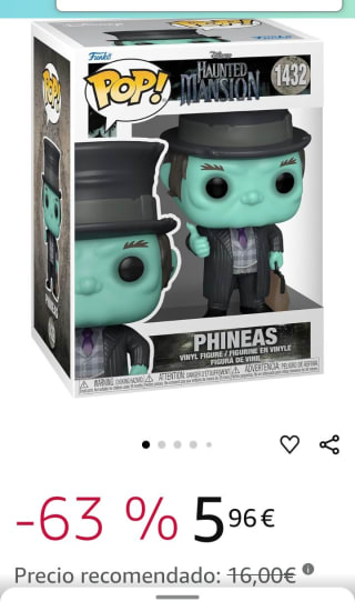 Figura Funko POP! Disney: The Haunted Mansion - Phineas por 5,96€
