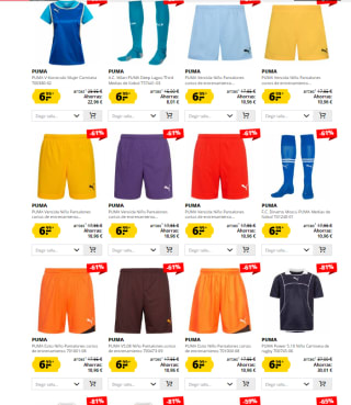 Descuentazos de hasta -70% en ofertas marca puma