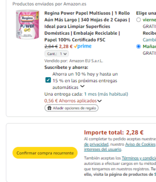 Regina Power Papel Multiusos 340 Hojas de 2 Capas por 2,43€