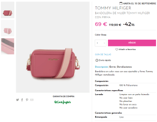 TOMMY HILFIGER - Bandolera por 69€
