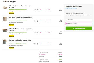 2+2 gratis op alle servies bij Leen Bakker