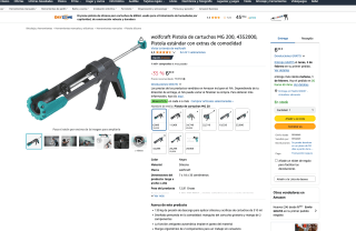 Pistola Wolfcraf,t de cartuchos MG 200 por solo 8,10€