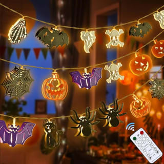Cadena de Luces Halloween, 3 Metros con 8 Modos de Iluminación por 8,99€