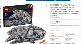 LEGO 75257 Star Wars Halcón Milenario por 113,44€