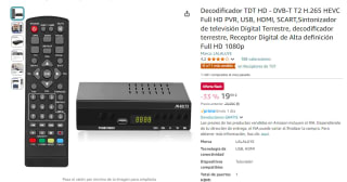 Decodificador TDT HD por 19,99€