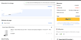 Xiaomi Robot Vacuum X10+ Estación de limpieza inteligente Por 273,99€