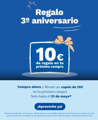Haz una compra de 45€ y te dan cupón de 10€ para próxima compra en Mustela