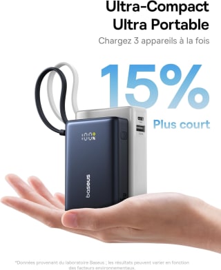 Baseus Picogo Powerbank 10000mAh voor €28,99 bij Amazon