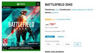 Battlefield 2042 por $80 en Game Planet