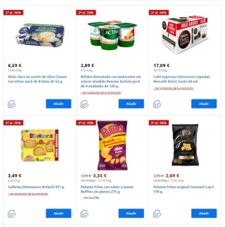 Segunda Unidad de 50% de Descuento en Carrefour.