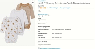 Name It rompers 3-Pack voor €7,42