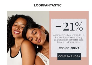 21% descuento en un montón de seleccionados en Lookfantastic + regalo