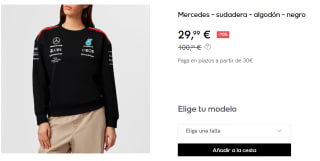 Sudadera para Mujer Mercedes por 29.99€