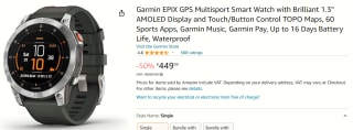 Garmin Epix Gen 2 Silver voor €449,99 bij Amazon