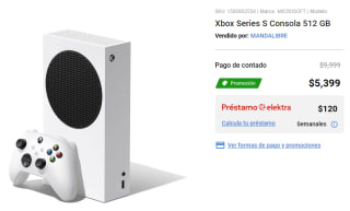 Xbox Series S 512GB por $4,399 en Elektra con AMEX