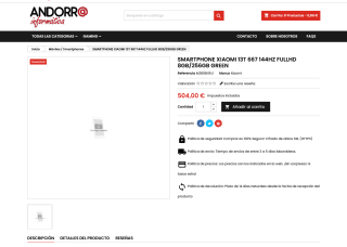 Móvil Xiaomi 13T 8GB 256GB a tan solo 504€