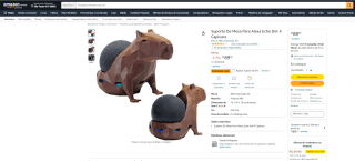 Suporte Para Amazon Echo Dot - modelo Capivara - R$ 89,91