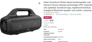 Anker Soundcore Motion Boom- Outdoor Speaker voor €69,99 bij Amazon