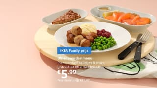 Voor €5,99 dineren bij IKEA als IKEA Family lid