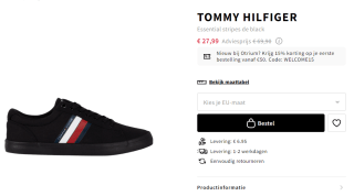 Tommy Hilfiger Sneakers voor €22,39 bij Otrium