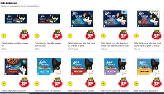Felix kattenvoer,12x 85 gram voor €4 bij Dirk