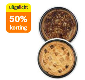 AH Roomboter appeltaart of appel-stoofpeer-notentaart vanaf €2,39
