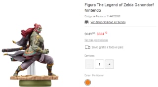 Amiibo The Legend of Zelda Ganondorf por $584 en Liverpool