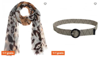 1+1 gratis op riemen en sjaals bij terStal