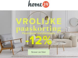 12% op selectie meubels, lampen en woonaccessoires bij Home24