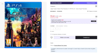 Juego PS4 Kingdom Hearts 3 por 11.04€ (Cuenta Nueva 6.62€)