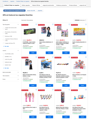 Pre Black Friday Descuento 30% Juguetes Lego en Carrefour