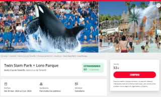 Entradas de Siam Park + Loro Parque desde solo 53€