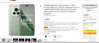 Honor Magic6 Pro 5G 12GB/512GB por 899€