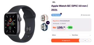 Apple Watch SE 2022 - Smartwatch heren en dames voor €199,95 bij iBOOD