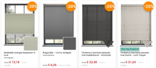 Minimaal 20% korting op alles bij 123jaloezie