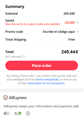 Móvil OnePlus 10T 8GB 128GB por solo 249,44€